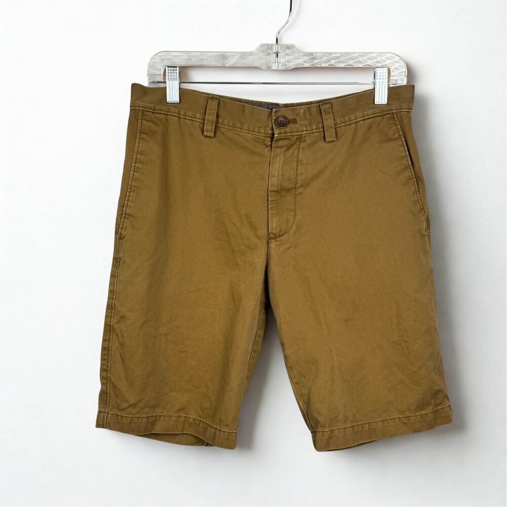 Banana Republic Aiden Chino Shorts Flat Front Men Sz 29 Golf Preppy Low Rise